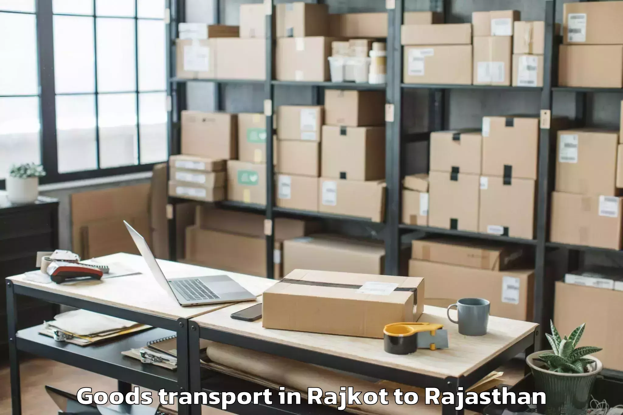 Easy Rajkot to Dabok Airport Udr Goods Transport Booking